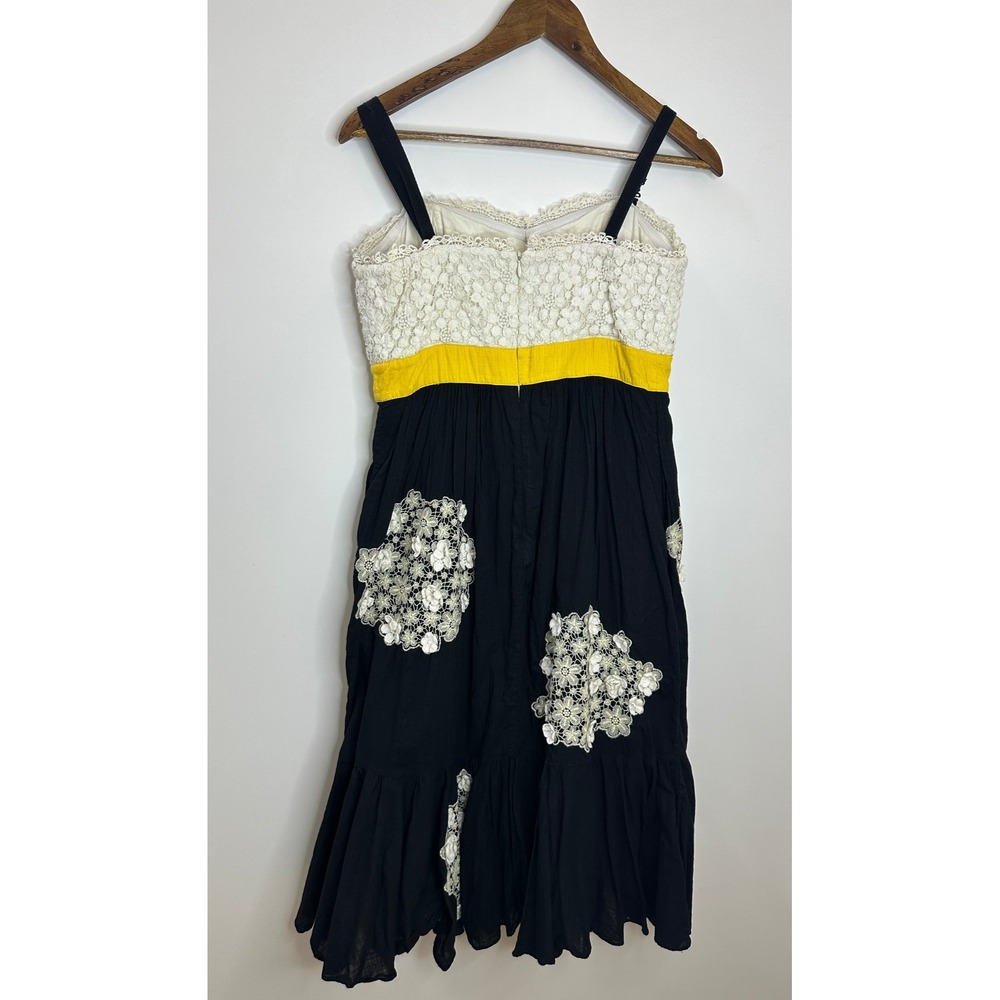 Anthropologie Floreat Dandelion Wish Dress Size 8 Lined Cotton Pockets *Flawed - Picture 14 of 16